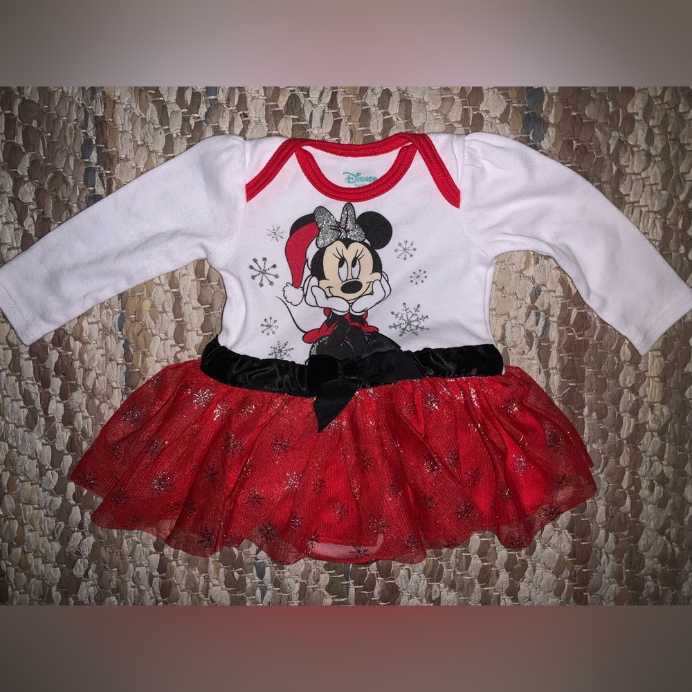 Disney Minnie Mouse Christmas Bodysuit